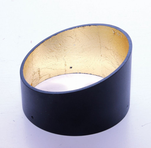 Bopp One Reflektor Ring schräg schwarz/gold