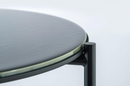 Grupa Igram Lamp and Table, Tischplatte Keramik schwarz