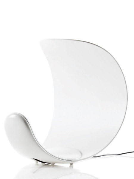 Luceplan Curl mit weißem Reflektor