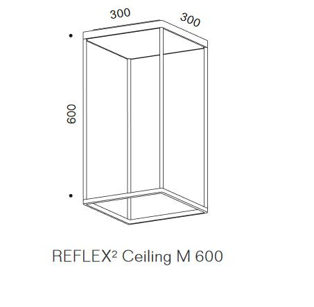 Serien Lighting Reflex2 Ceiling M600 Rahmenstruktur Grafik