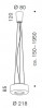 Serien Lighting Curling Suspension Rope Acryl klar M Grafik