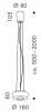 Serien Lighting Curling Suspension Rope Acryl klar / zylindrisch opal S Grafik