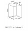 Serien Lighting Reflex2 Ceiling M450 Rahmenstruktur Grafik