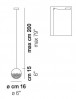 Vistosi Bolle SP P Grafik (rechts dezentrale Montage mit mitgeliefertem Deckenhaken)