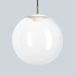 Mawa Glaskugelleuchte LED 30cm weiß opal Pendelleuchten im  Designleuchten-Shop Wunschlicht online kaufen | Alle Lampen