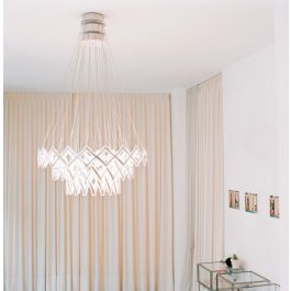 Serien Lighting Zoom 3 Elemente Edelstahl gebürstet