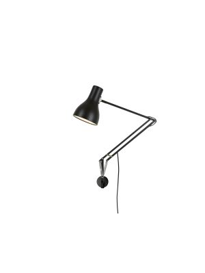 Anglepoise Type 75 Lamp with Wall Bracket schwarz