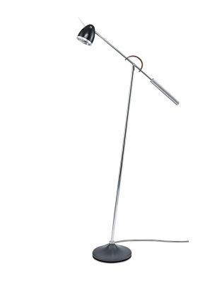 Less'n'more Ylux Standleuchte Y-SLL Leuchtenkopf schwarz, Fuß Beton grau