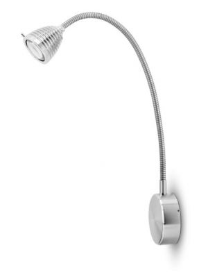 Less'n'more Athene Wandleuchte A-BWL2 Aluminium, flexibler Arm Aluminium