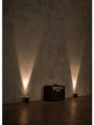 Less'n'more Athene Bodenleuchte A-BS schwarz, Kopf schwarz