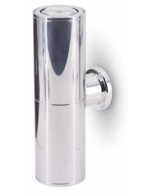 Less'n'more Athene Wandleuchte A-2WS Körper Aluminium poliert, Köpfe Aluminium poliert