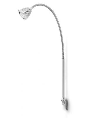 Less'n'more Athene Wandleuchte groß A-WL2 Aluminium, flexibler Arm Aluminium