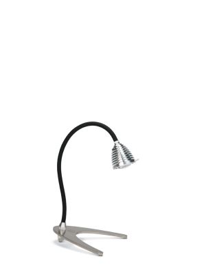 Less'n'more Athene Tischleuchte flexibler Arm schwarz