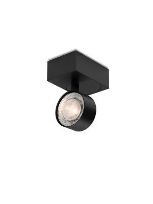 Mawa Wittenberg 4.0 Deckenleuchte asymmetrisch LED Version 2, schwarz mit Leuchtenkopf schwarz